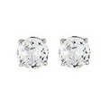 One Carat Cubic Zirconium Stud Earring